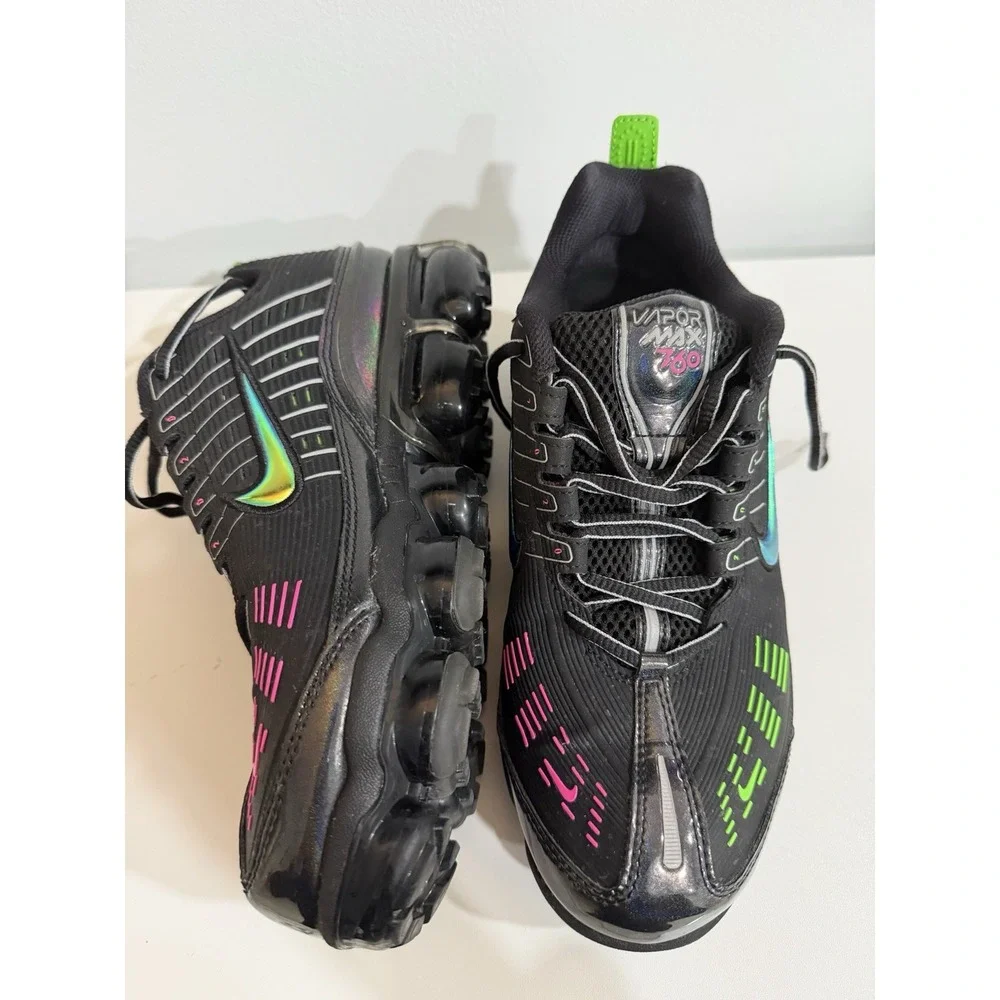Nike Air VaporMax 360 Black Green Strike Pink Blast CK2718-003 Mens Size 9